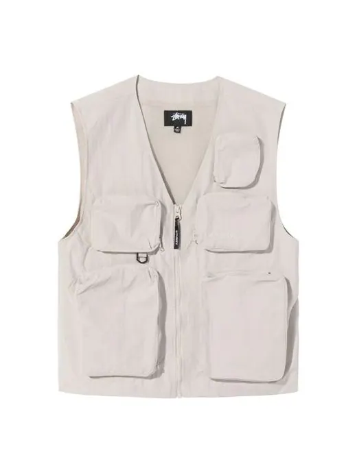 Нейлоновый жилет Stussy Approach Vest — изображение 1 из 3, белый