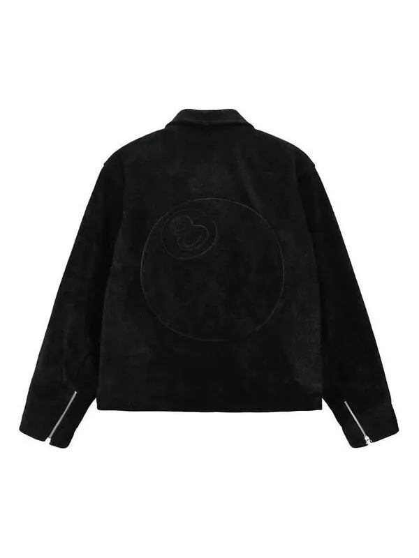 Куртка 8 ball suede bing jacket 'black' Stussy — изображение 1 из 4, черный