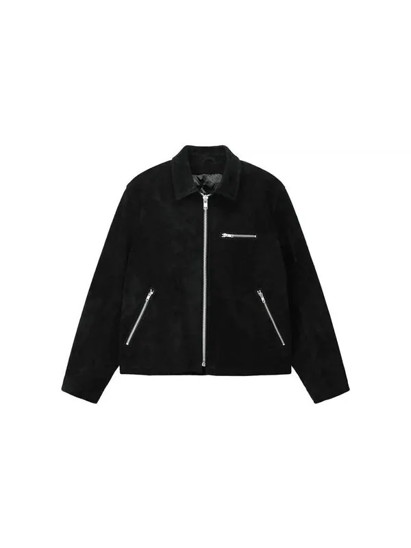 Куртка 8 ball suede bing jacket 'black' Stussy — изображение 2 из 4, черный