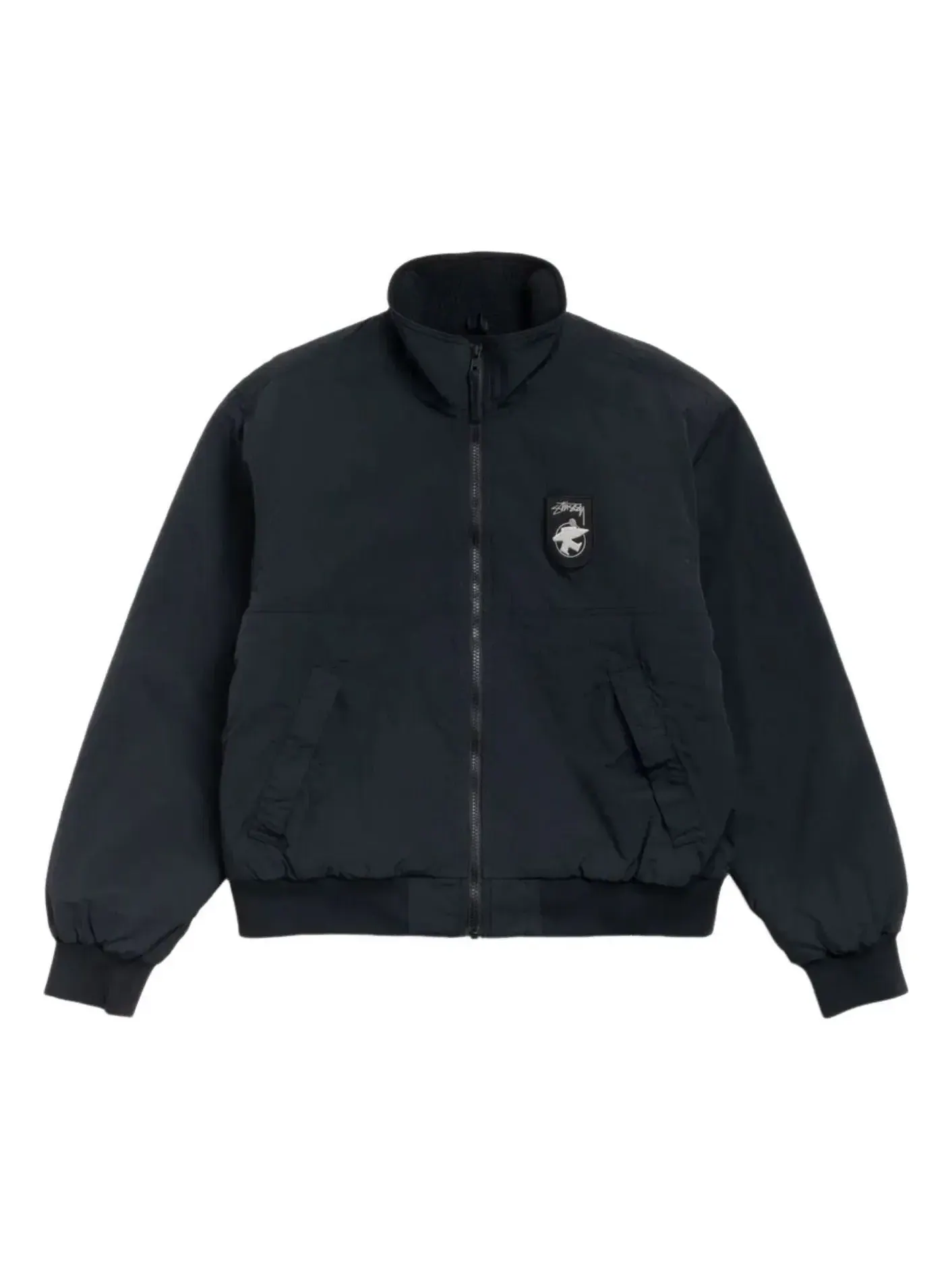 Куртка Stussy на флисовой подкладке — изображение 1 из 2, черный