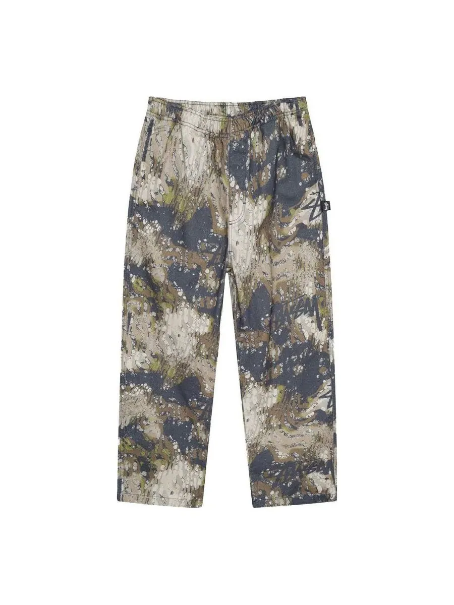 Спортивные брюки Stussy Veil Camo Beach Pant 'Terranea' — изображение 1 из 5, оливковый зеленый