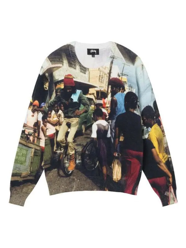 Свитер peter tosh print sweater 'multicolor' Stussy — изображение 1 из 4, мульти