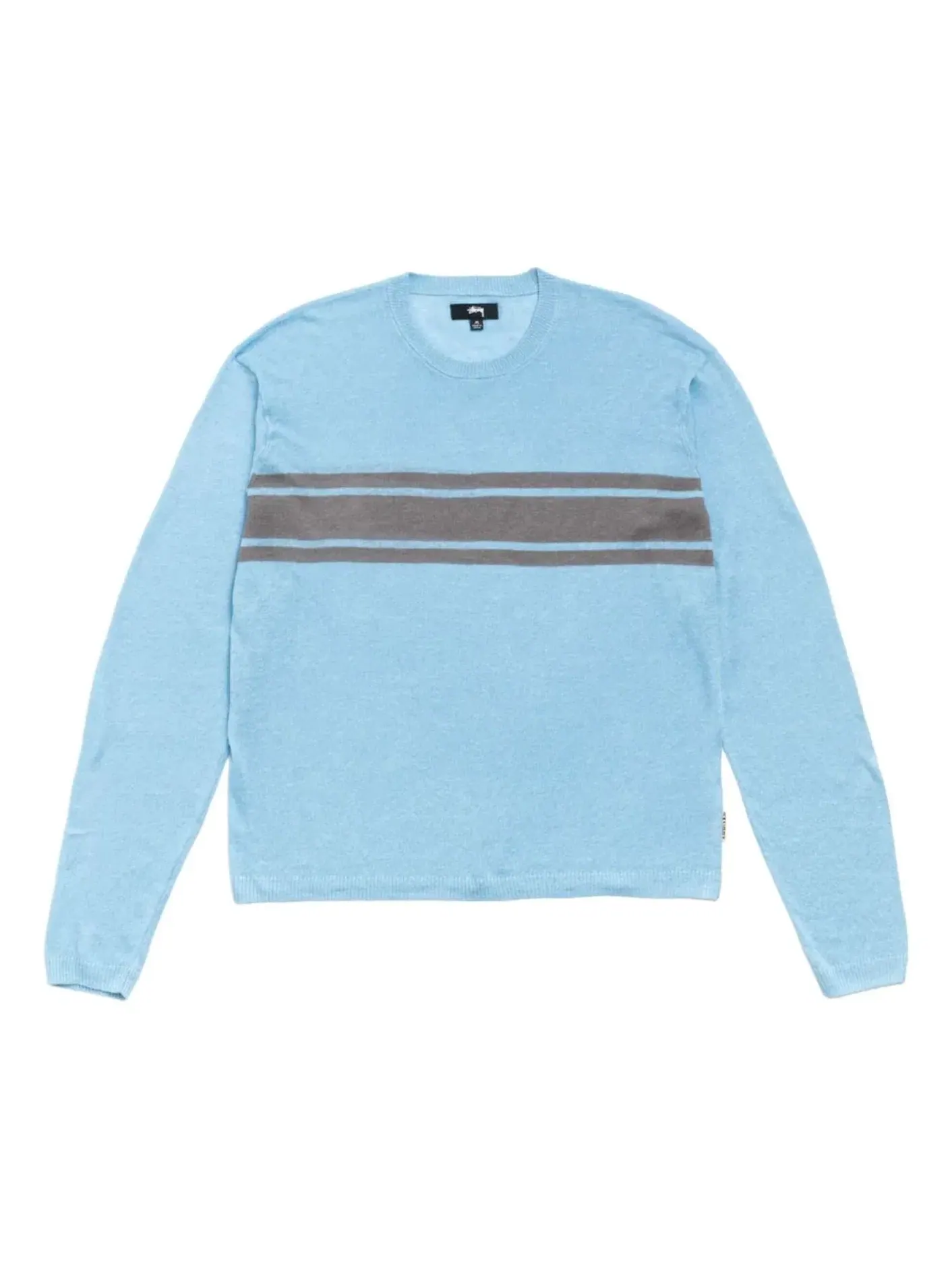 Мужской свитер с полосками Stussy Lightweight Striped Sweater — изображение 1 из 2, синий