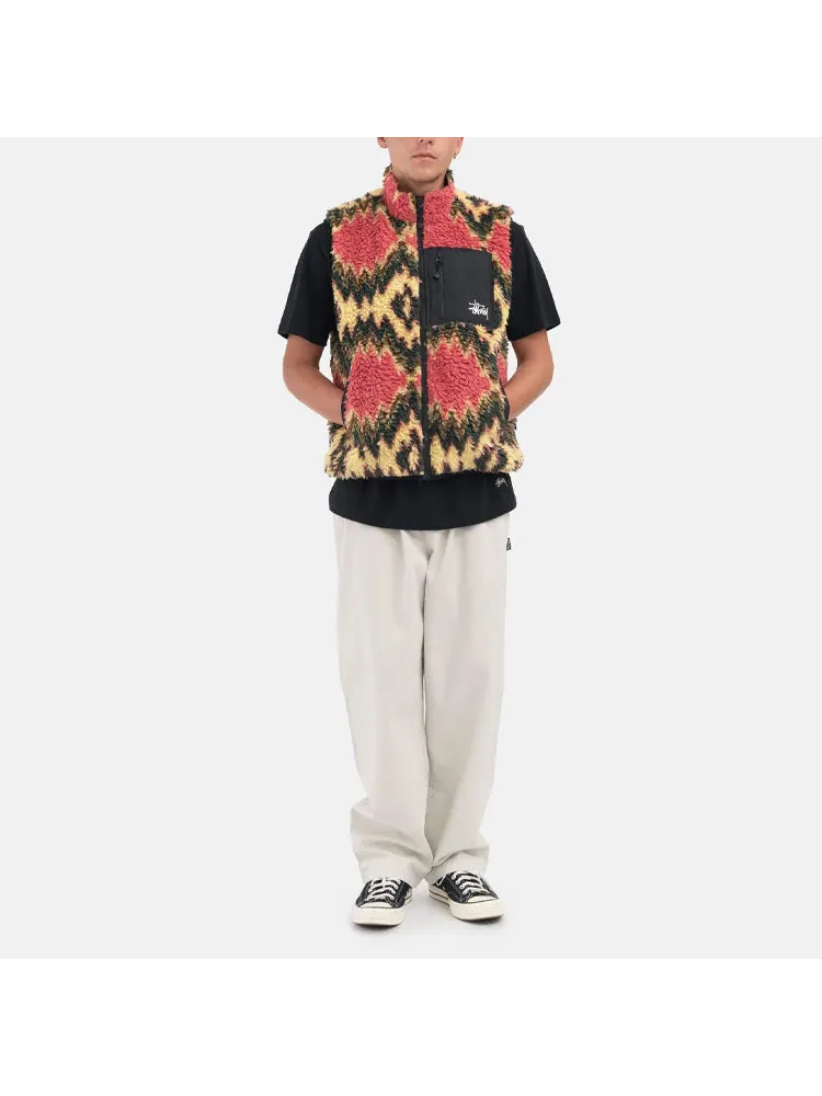 Жилет Stussy Fillmore Sherpa Vest 'Mustard' — изображение 3 из 3, мульти