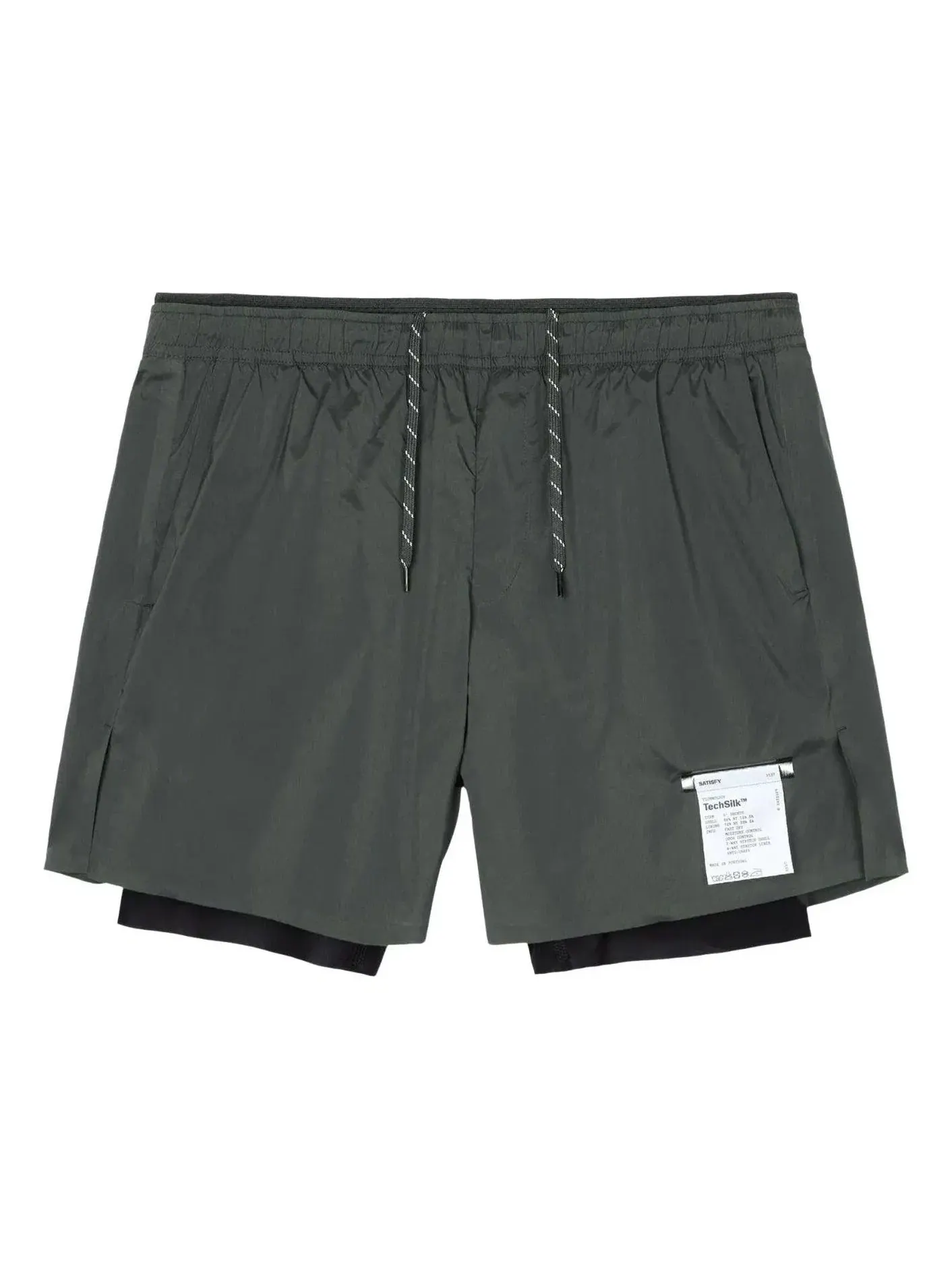 Мужские шорты для бега Satisfy Coffeethermal 8" Shorts Raven — изображение 1 из 1, серый