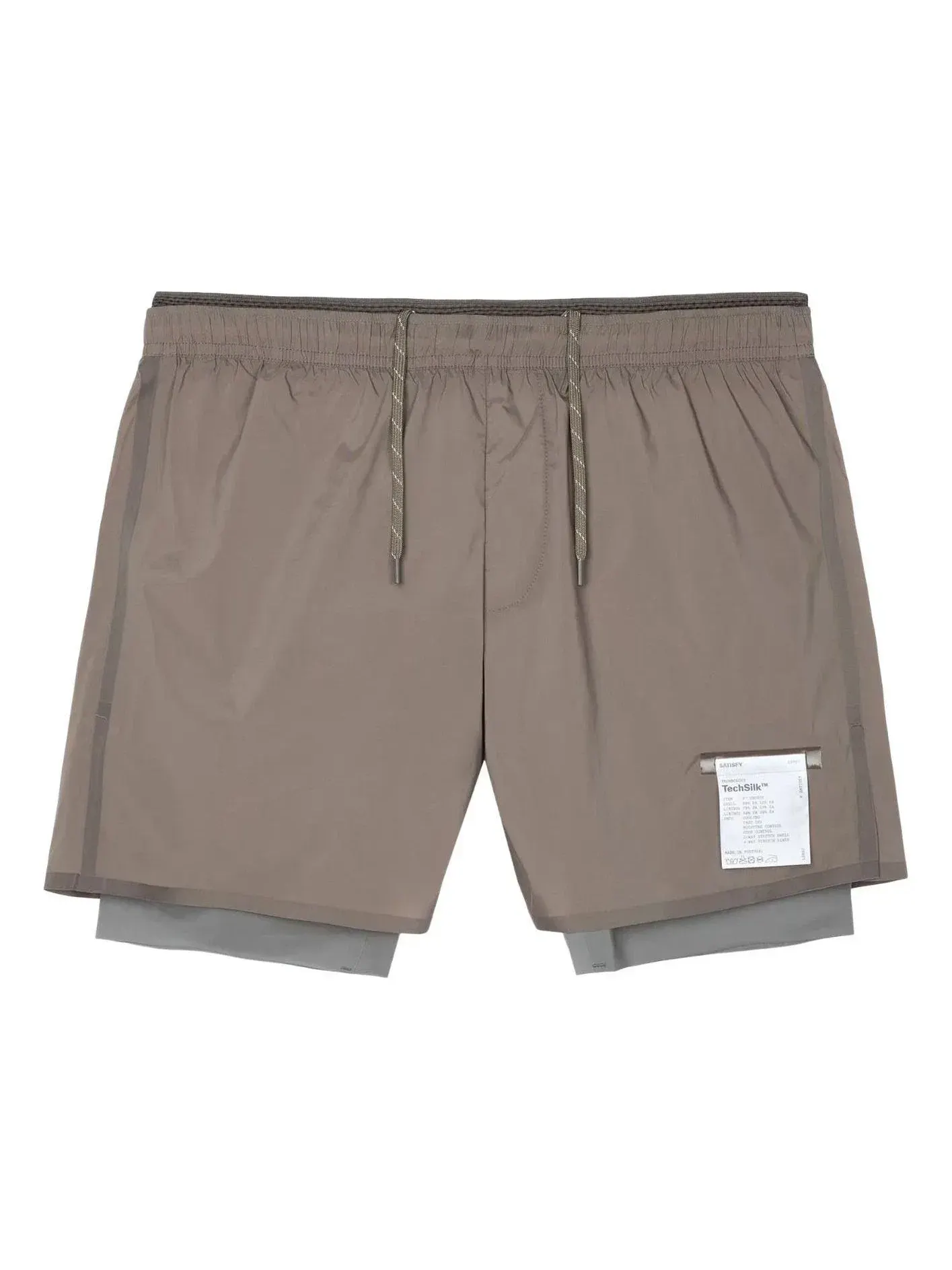 Мужские шорты для бега с принтом Satisfy TechSilk 8 Inch Shorts 'Falcon'