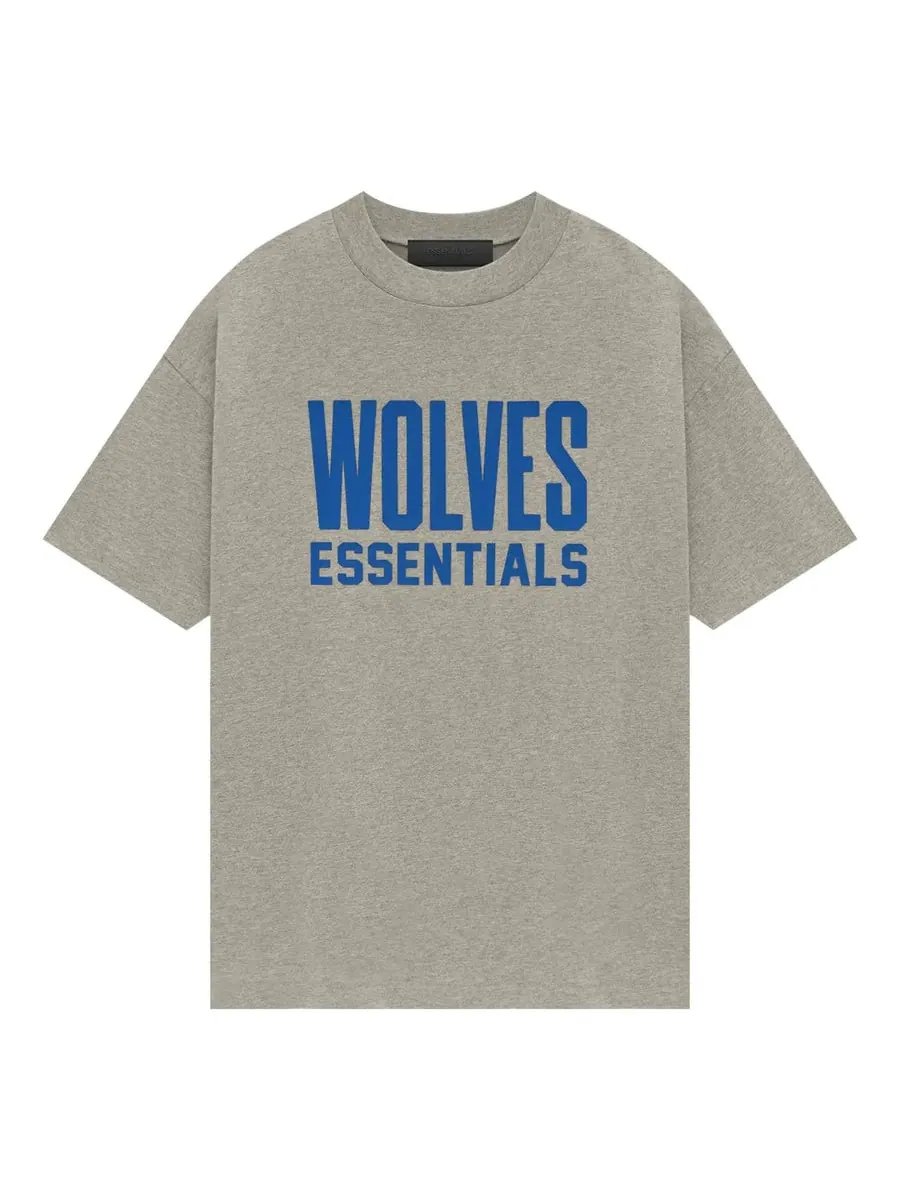 Футболка Fear of God Essentials NBA Minnestota Timberwolves T-shirt 'Grey Blue' — изображение 1 из 2, серый