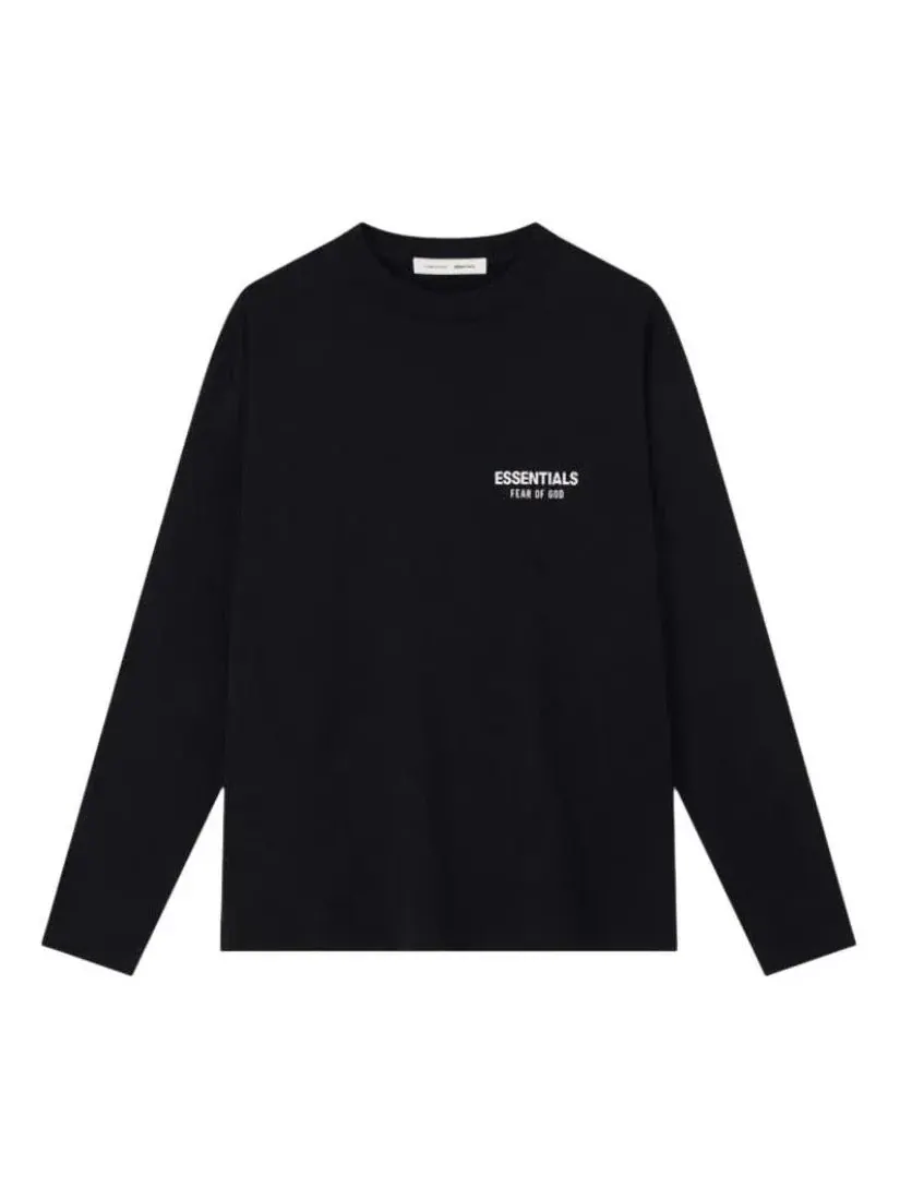 Футболка с длинным рукавом Fear of God Essentials 25FW — изображение 1 из 2, черный