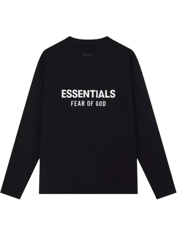 Футболка с длинным рукавом Fear of God Essentials 25FW — изображение 2 из 2, черный
