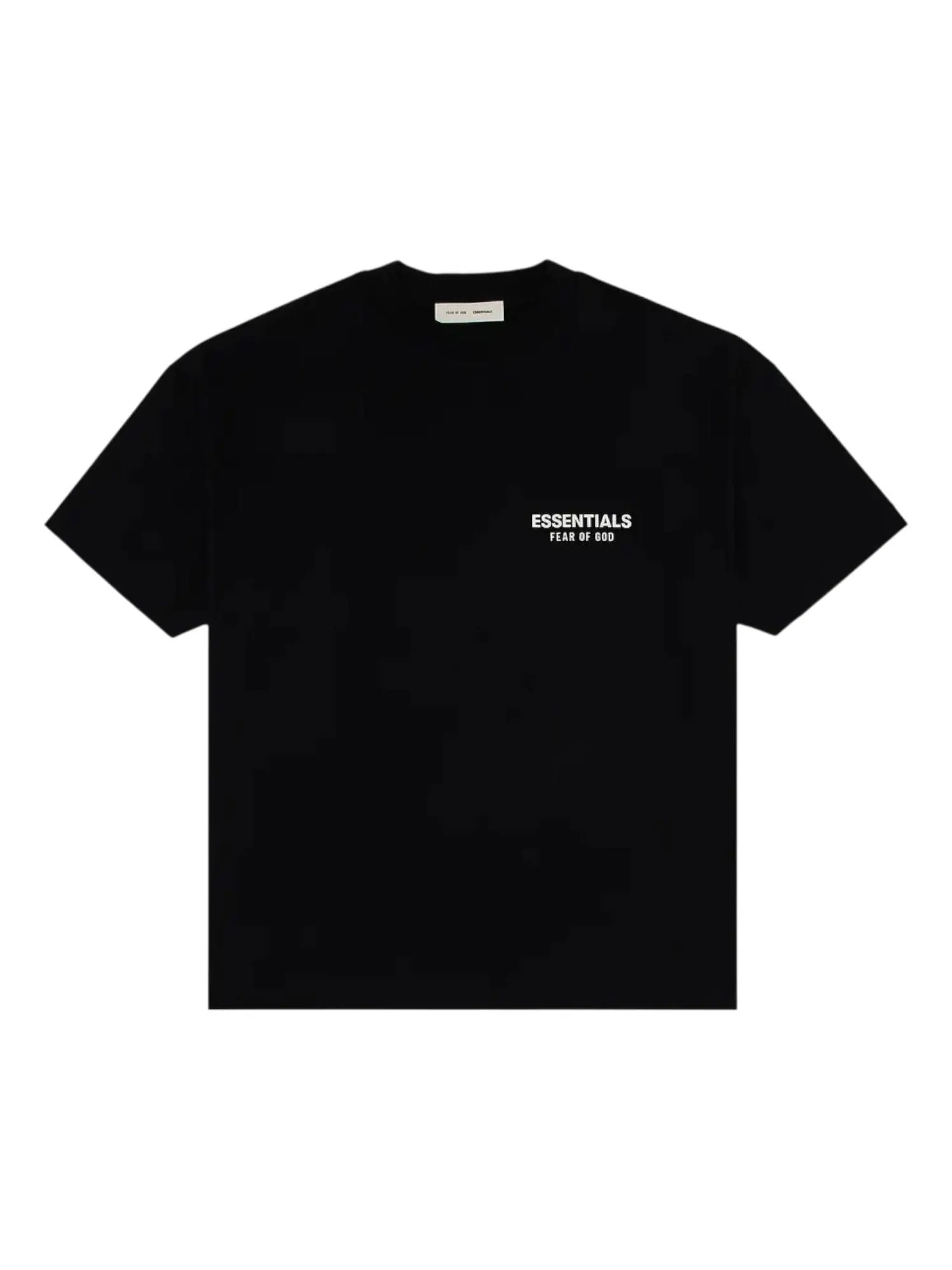 Футболка Fear of God Essentials Classic Short Sleeve T-Shirt SS25 'Jet Black' — изображение 1 из 2, черный