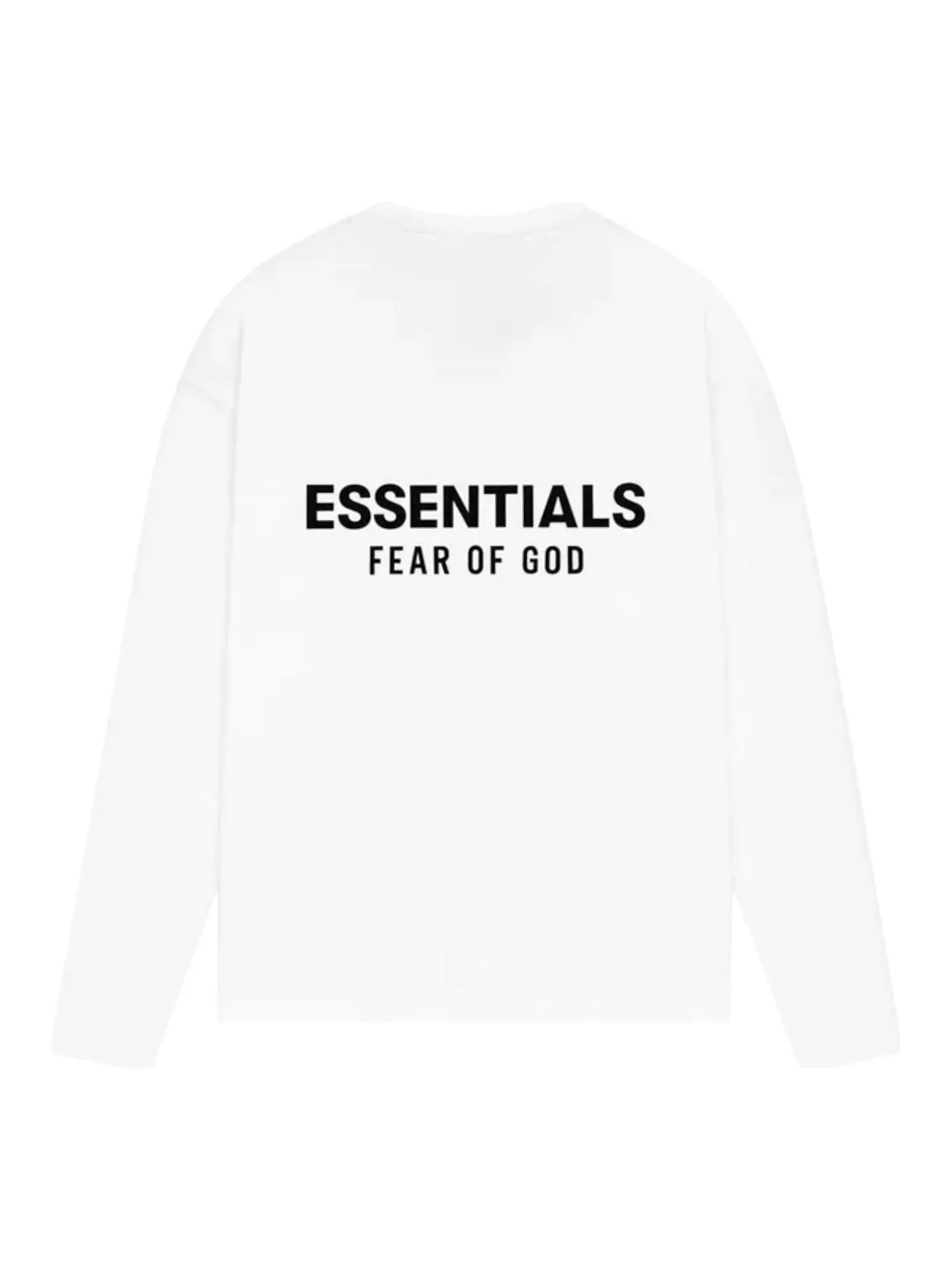 Классическая футболка с длинными рукавами Fear of God Essentials — изображение 2 из 2, яркий белый