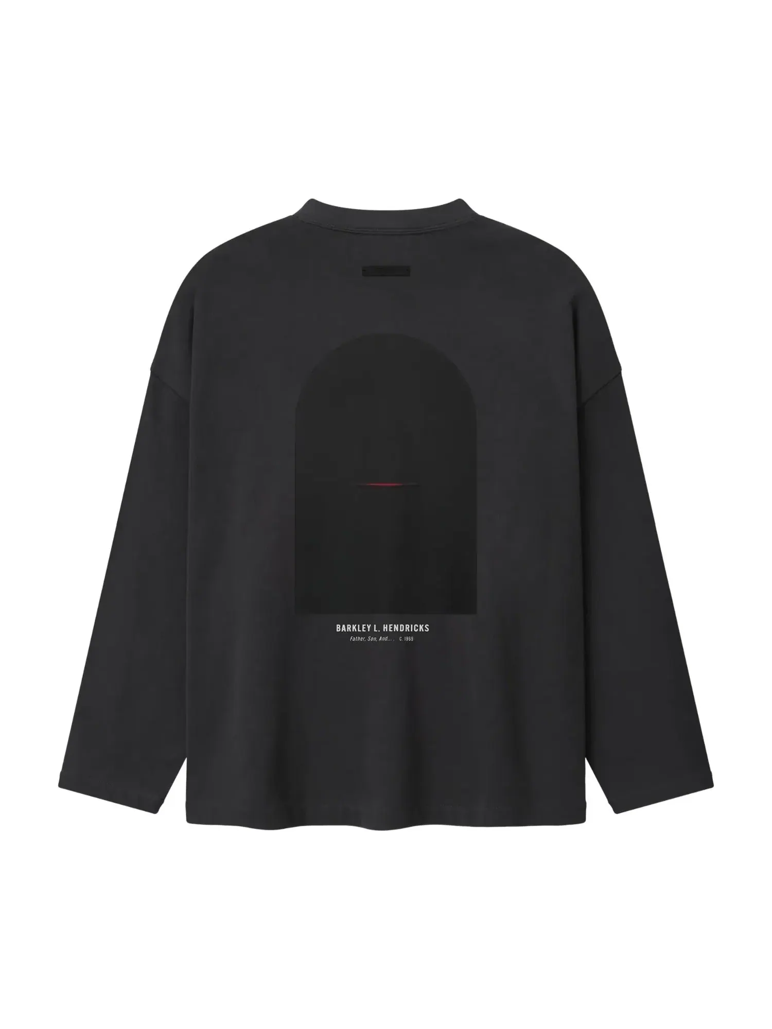 Футболка с длинным рукавом и V-образным вырезом Fear of God Essentials x NBA X Barkley Hendricks — изображение 2 из 2, черный