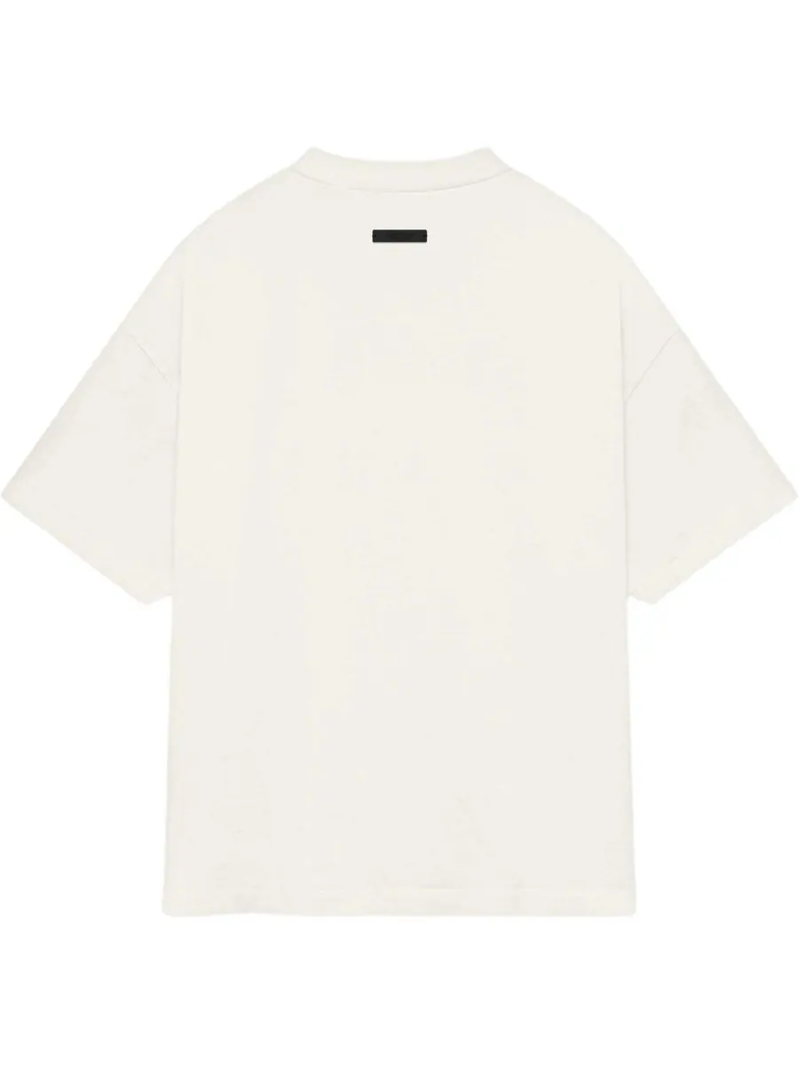 Футболка Fear of God Essentials Jersey Crewneck Tee 'Shell' — изображение 2 из 5, серый