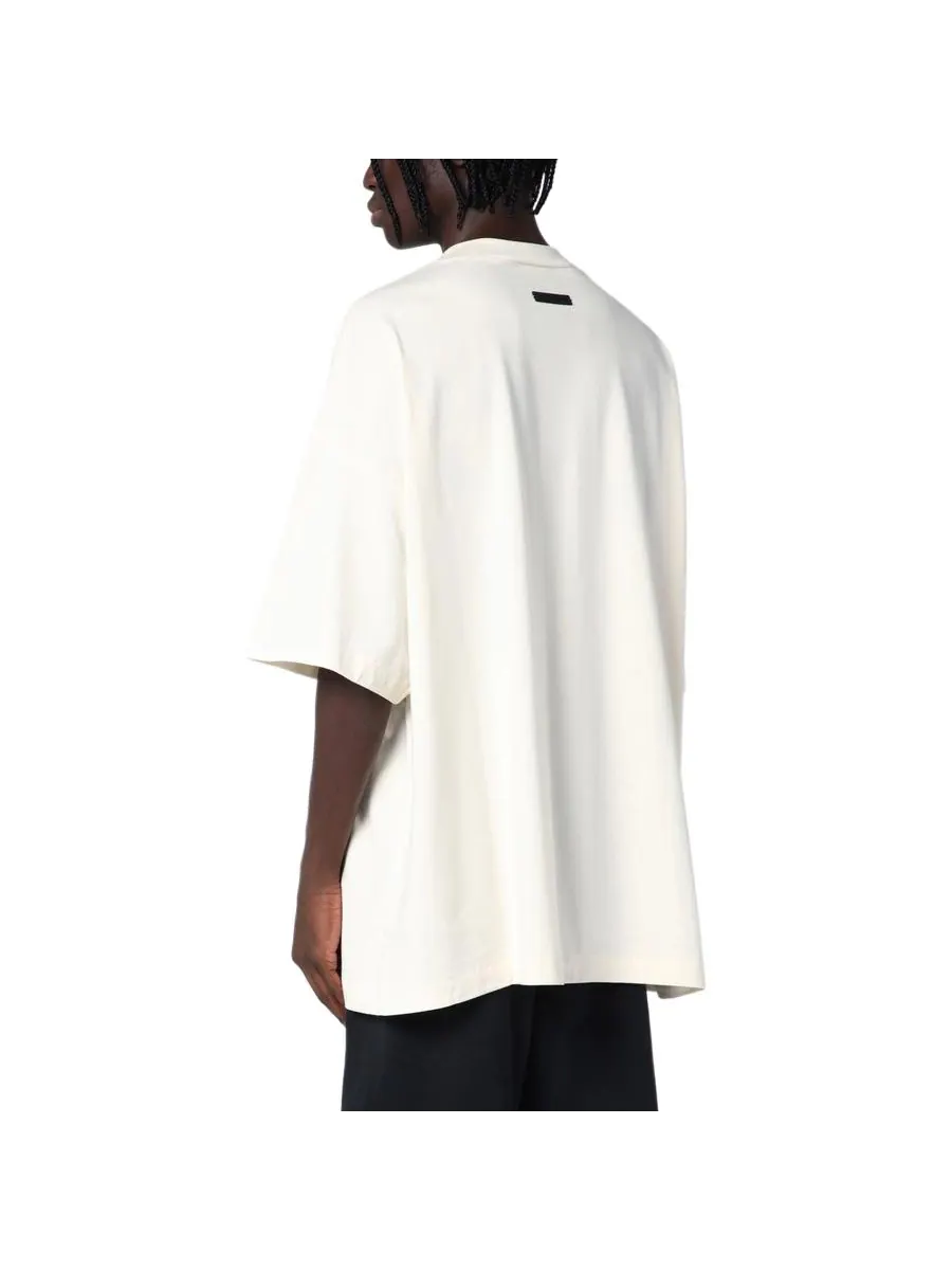 Футболка Fear of God Essentials Jersey Crewneck Tee 'Shell' — изображение 5 из 5, серый