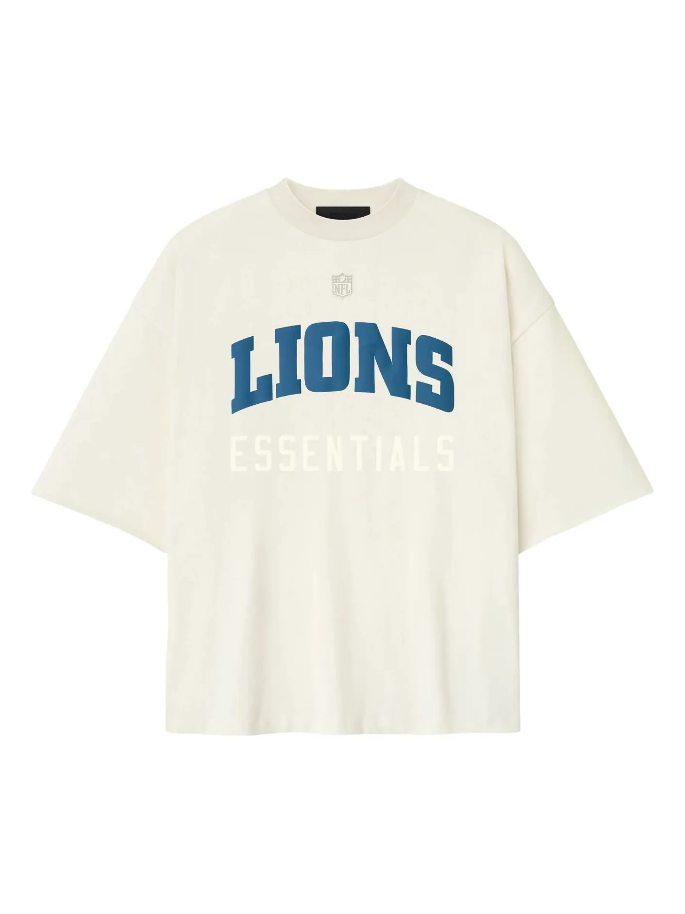 Футболка Fear of God Essentials x NFL FW25 Lions 90-х с рукавом 3/4 — изображение 1 из 2, кремовый белый
