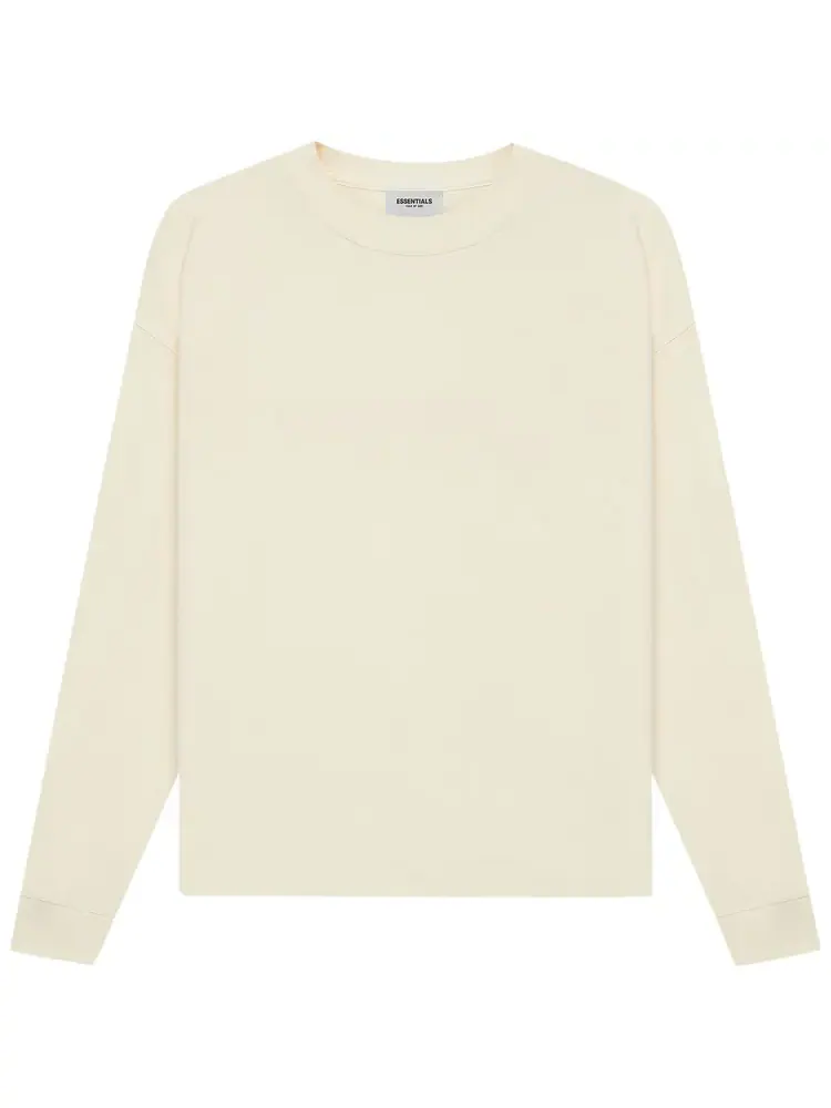 Футболка Fear of God Essentials Long-Sleeve T-Shirt 'Buttercream' — изображение 2 из 2, бежевый