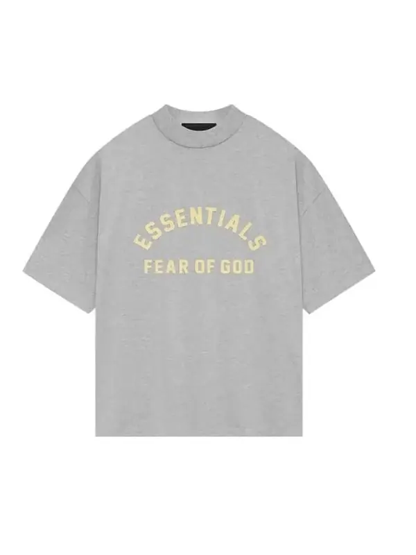 Футболка ss24 drop2 crewneck t-shirt 'light heather grey' Fear Of God Essentials — изображение 1 из 2, светлый серый