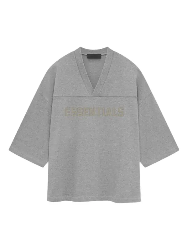 Футболка ss24 football t-shirt 'dark heather oatmeal' Fear Of God Essentials — изображение 1 из 3, коричневый/серый/мульти