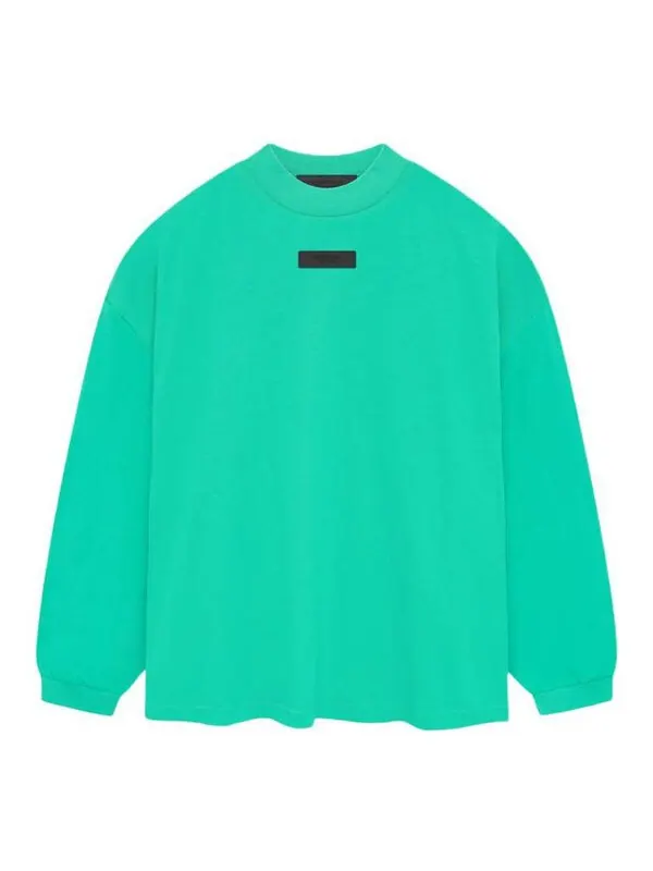 Футболка ss24 long-sleeve tee 'mint leaf' Fear Of God Essentials — изображение 1 из 3, мятный