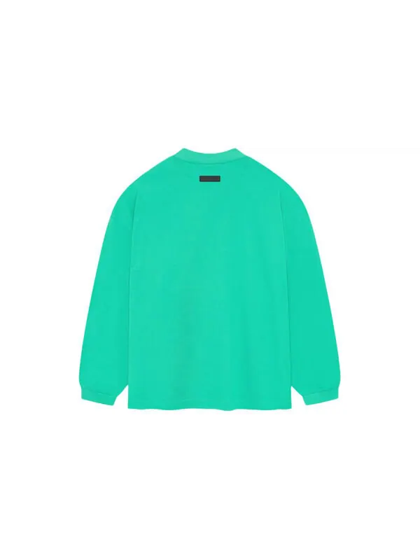 Футболка ss24 long-sleeve tee 'mint leaf' Fear Of God Essentials — изображение 3 из 3, мятный