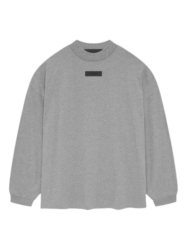 Футболка ss24 long-sleeve tee 'dark heather oatmeal' Fear Of God Essentials — изображение 1 из 3, овсяный