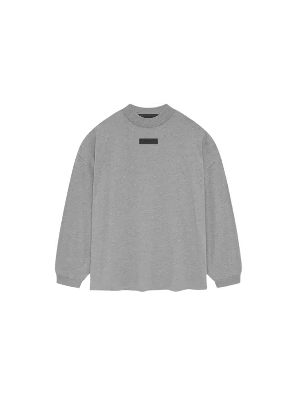 Футболка ss24 long-sleeve tee 'dark heather oatmeal' Fear Of God Essentials — изображение 2 из 3, овсяный