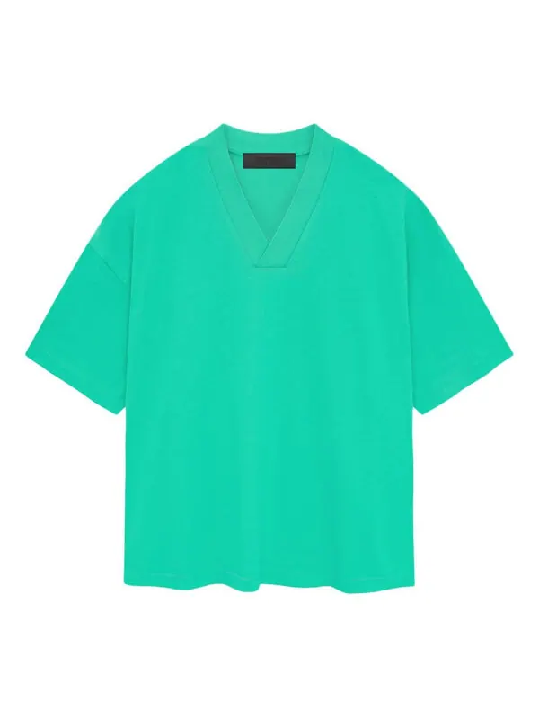 Футболка ss24 v neck t-shirt 'mint leaf' Fear Of God Essentials — изображение 1 из 3, мятный