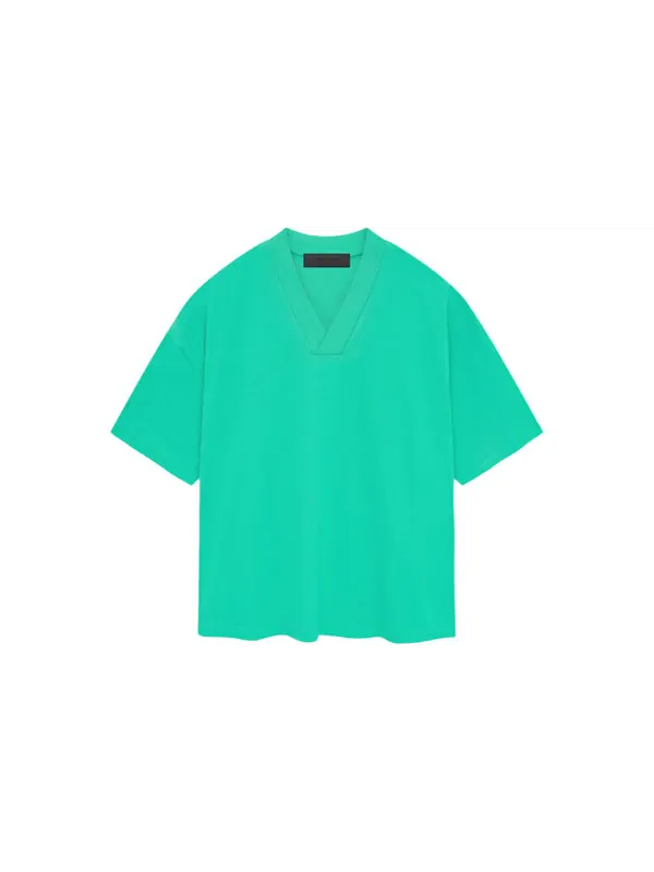 Футболка ss24 v neck t-shirt 'mint leaf' Fear Of God Essentials — изображение 2 из 3, мятный