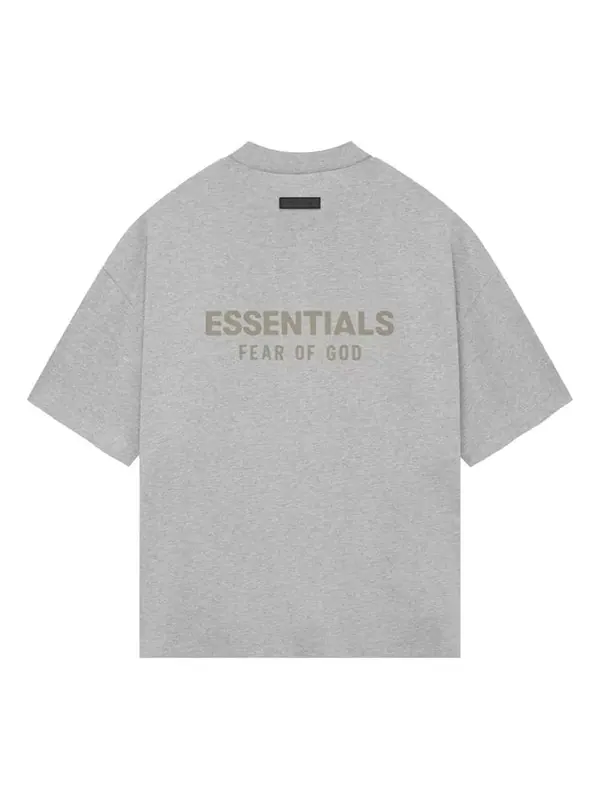 Футболка ss24 v neck t-shirt 'light heather grey' Fear Of God Essentials — изображение 2 из 2, серый