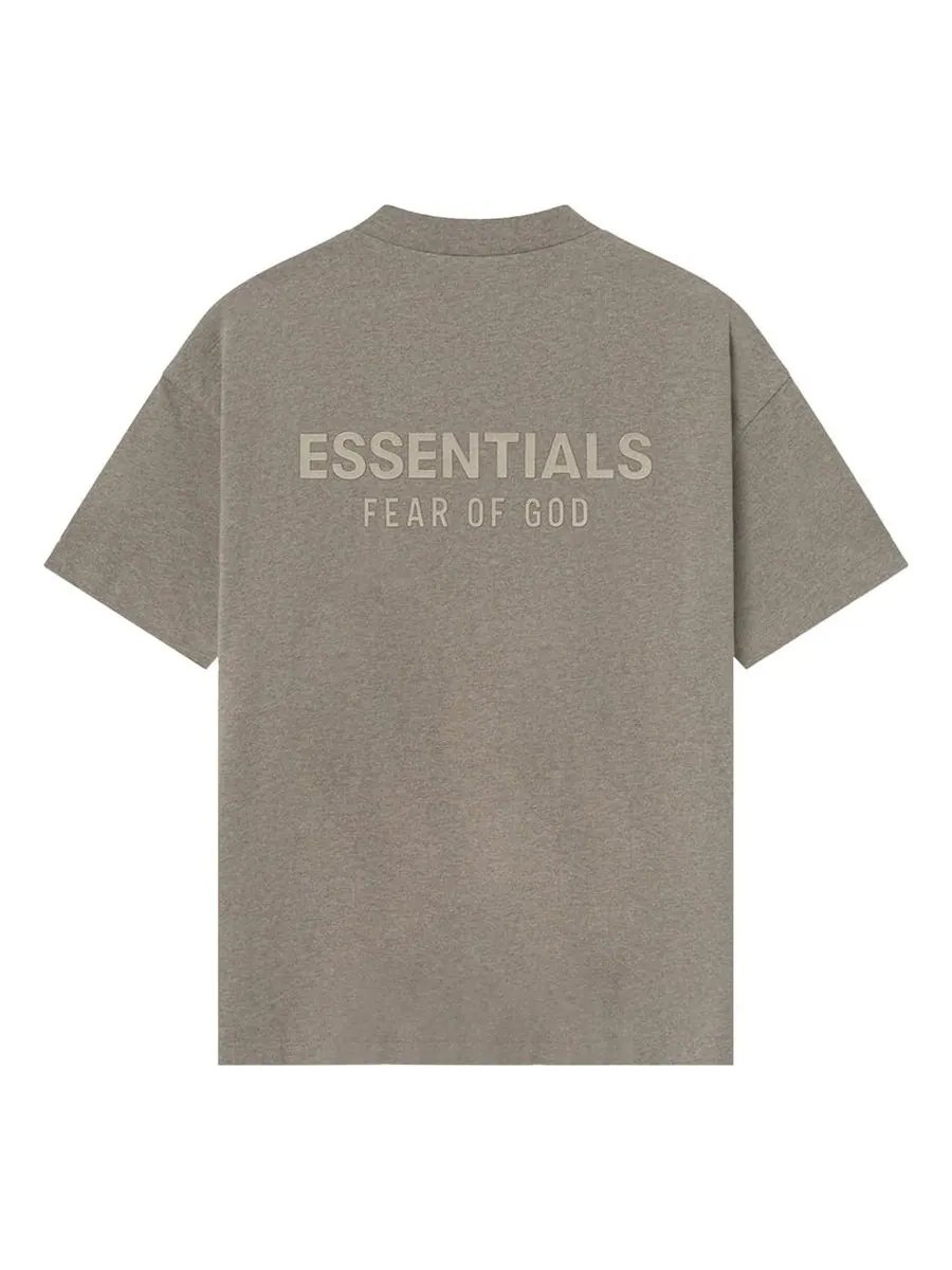 Футболка Fear of God Essentials Classic T-Shirt 'Homestead Heather' — изображение 2 из 2, серый