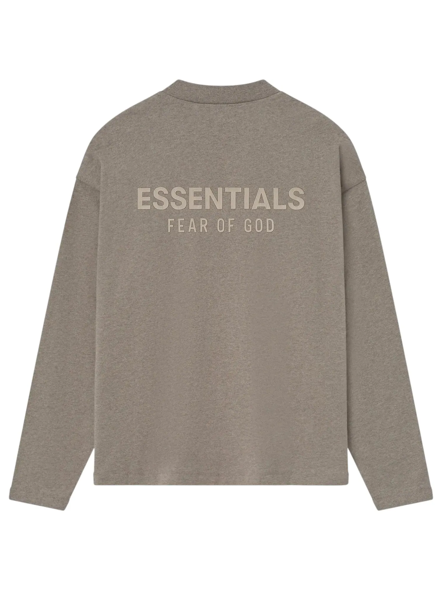 Футболка Fear of God Essentials Classic Fit Long-Sleeve Tee 'Homestead Heather' — изображение 2 из 2, серый