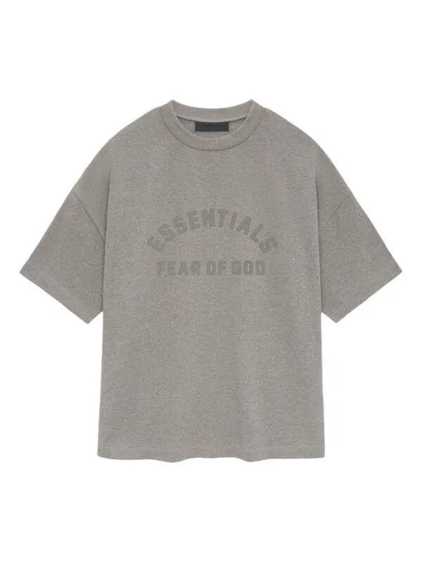 Футболка ss24 heavy t-shirt 'heather grey' Fear Of God Essentials — изображение 1 из 2, серый