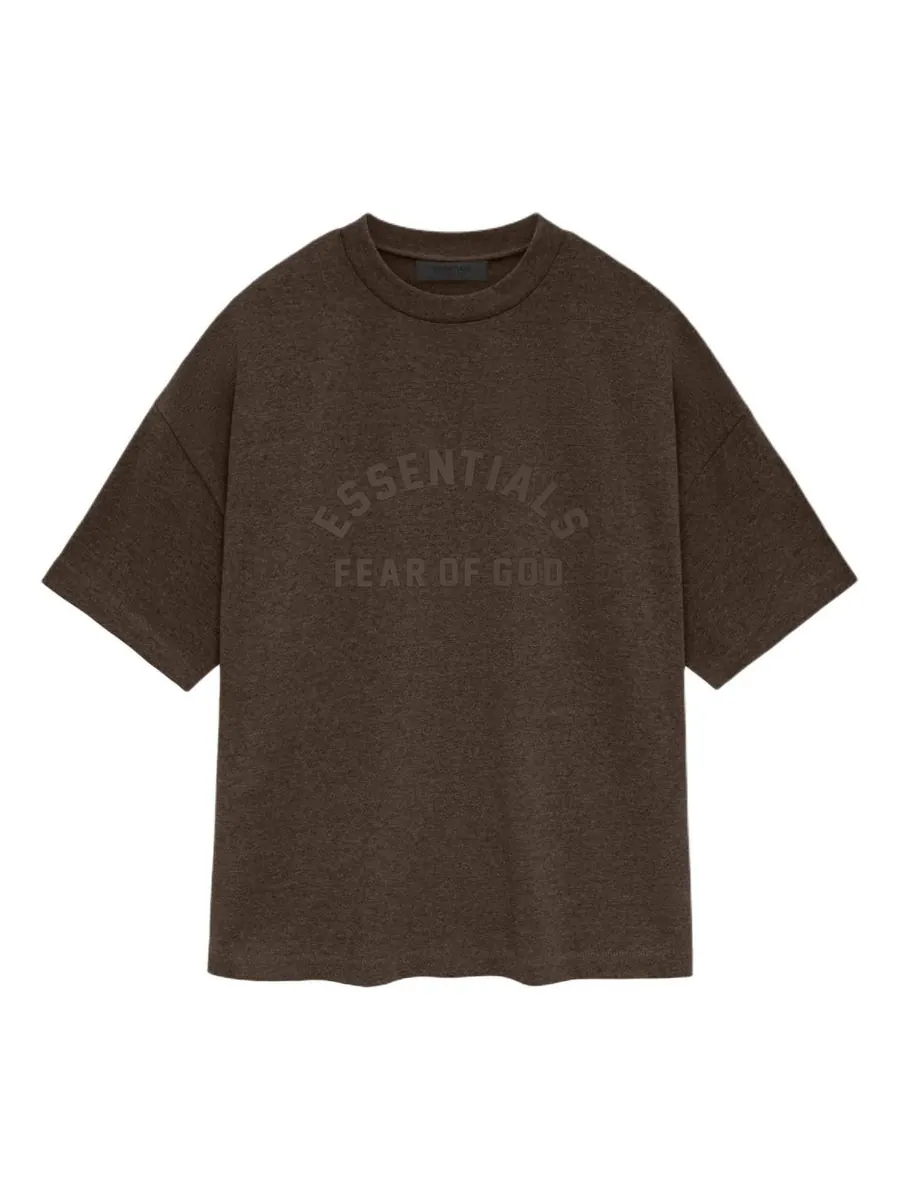 Футболка Fear of God Essentials SS24 Heavy T-shirt 'Heather Wood' — изображение 1 из 2, коричневый