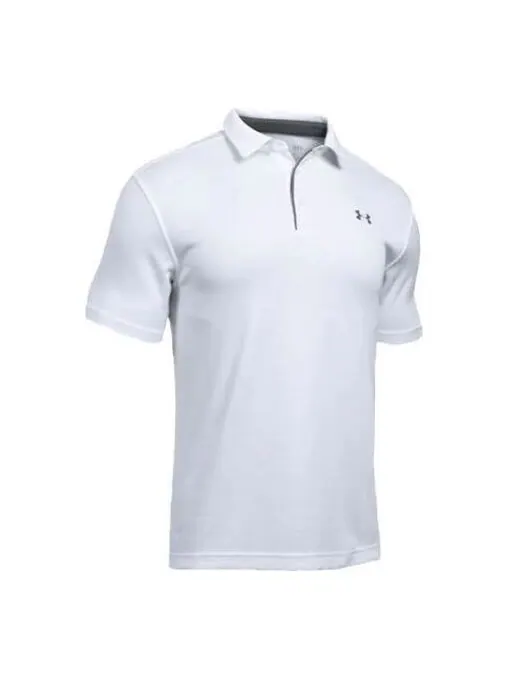 Рубашка поло tech polo shirt 'white' Under Armour — изображение 1 из 2, белый