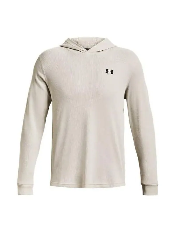 Толстовка waffle athletic hoodie 'cream white' Under Armour — изображение 1 из 4, кремовый белый