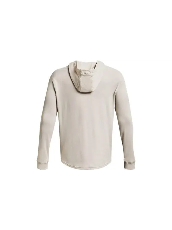 Толстовка waffle athletic hoodie 'cream white' Under Armour — изображение 2 из 4, кремовый белый