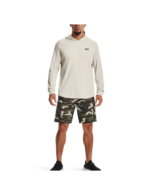 Толстовка waffle athletic hoodie 'cream white' Under Armour — изображение 3 из 4, кремовый белый