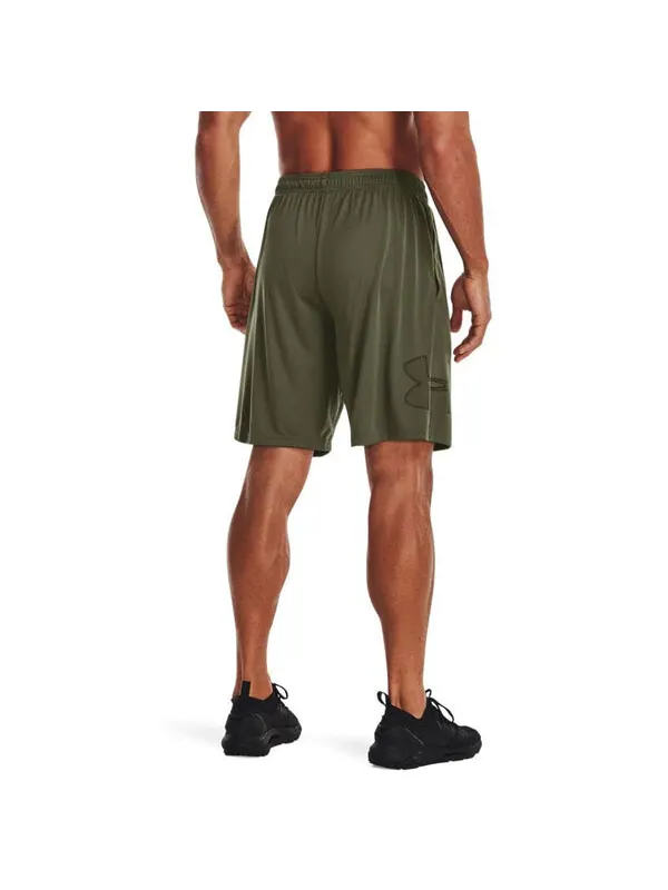 Шорты tech graphic shorts 'marine od green' Under Armour — изображение 4 из 4, зеленый/черный