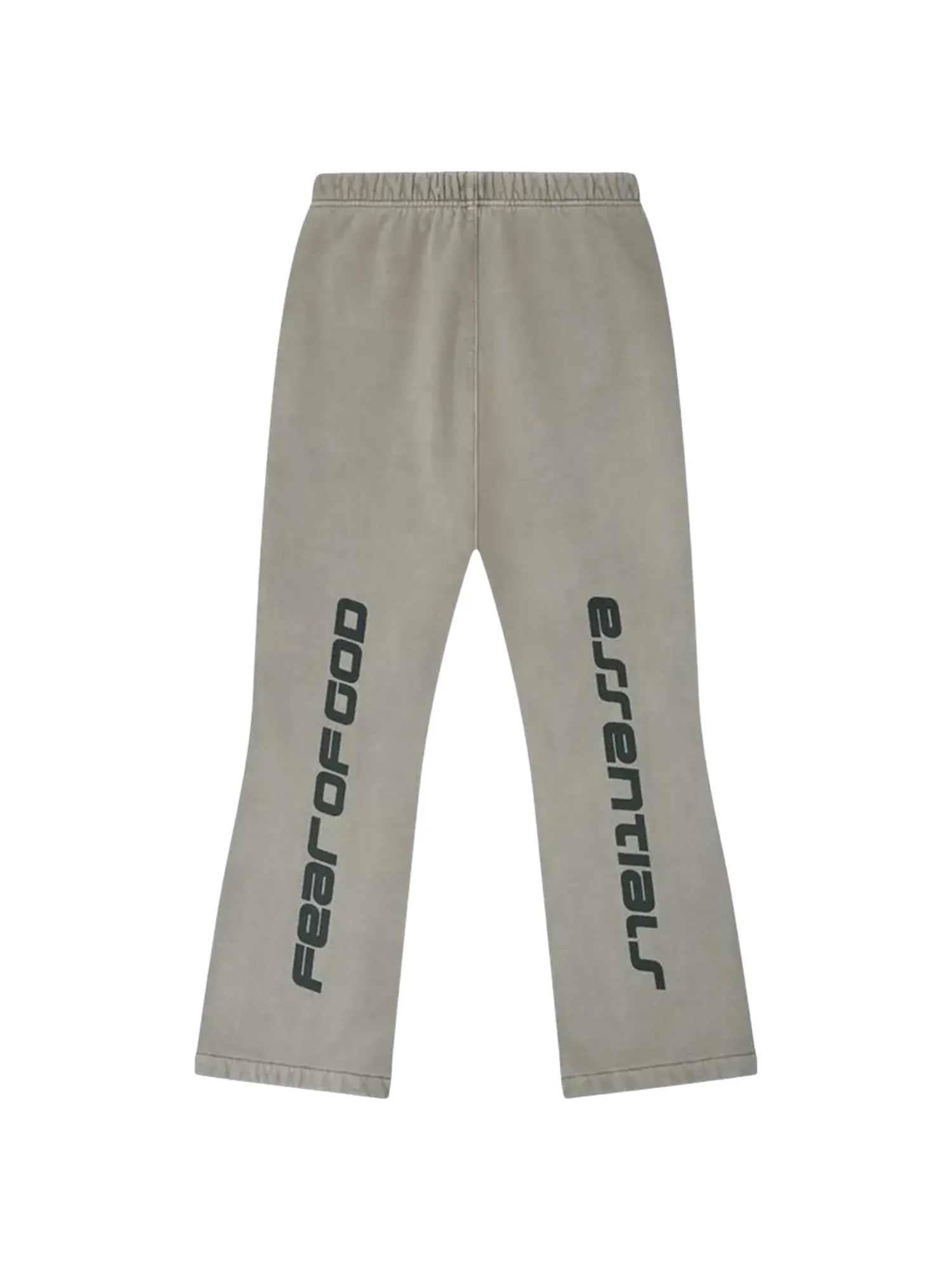 Спортивные брюки-клеш из плотного флиса Fear of God Essentials — изображение 2 из 2, серый
