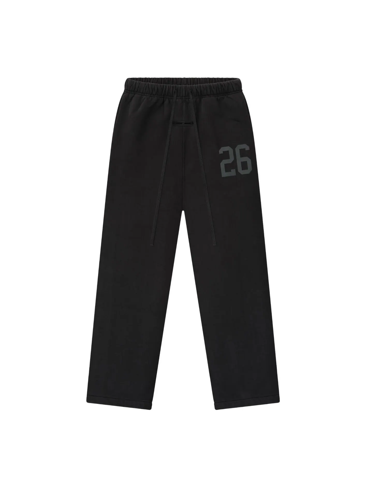 Спортивные штаны Fear of God Essentials из плотного флиса с отрывными штанинами — изображение 1 из 2, винтажный черный