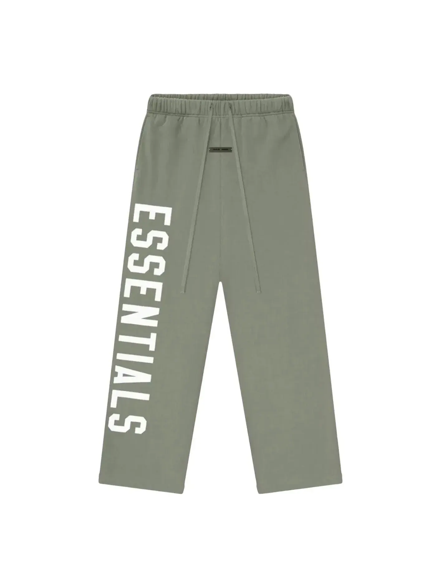 Спортивные флисовые штаны Fear of God Essentials 25FW, цвет «Мох» — изображение 1 из 2