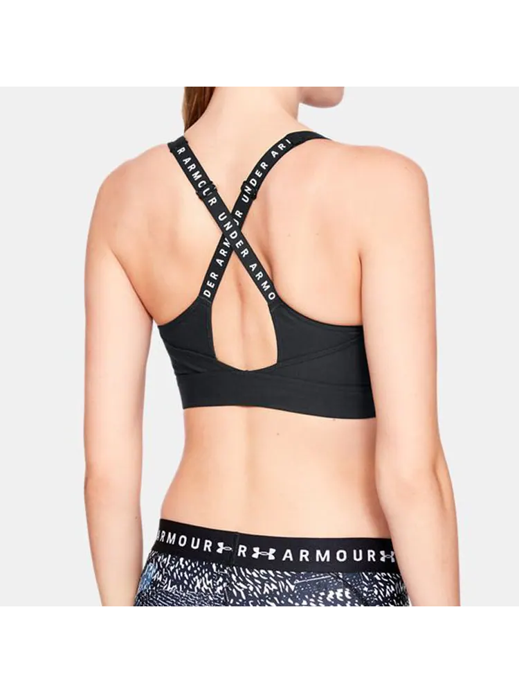 Бюстгальтер (WMNS) Under Armour Vanish Mid Bra 'Black' — изображение 4 из 4, черный