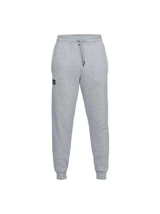 Брюки rival jogger fleece pants 'grey' Under Armour — изображение 1 из 4, серый