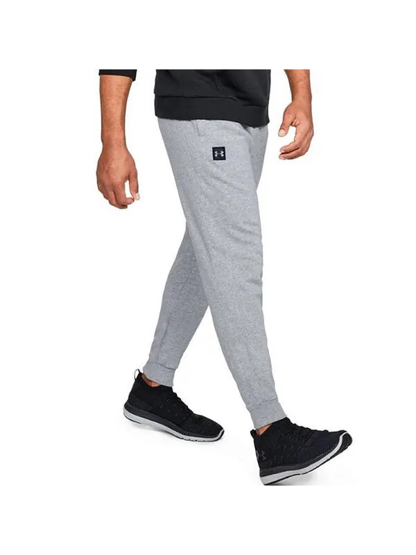 Брюки rival jogger fleece pants 'grey' Under Armour — изображение 3 из 4, серый