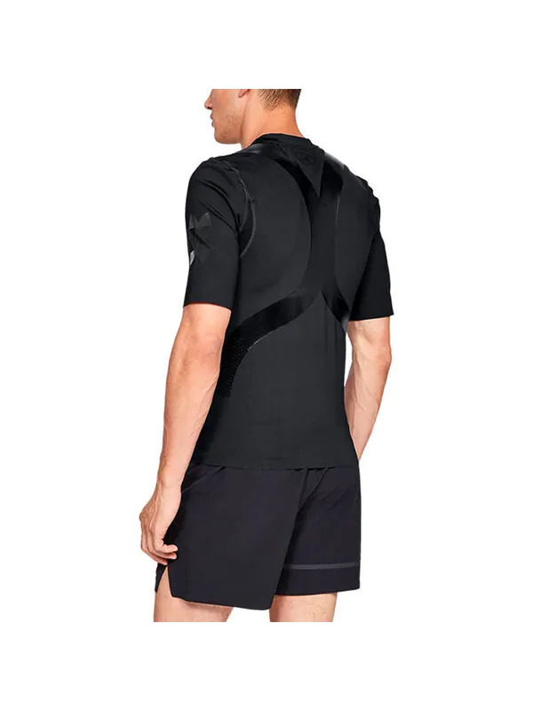 Футболка perpetual superbase 1/2 sleeve t-shirt 'black' Under Armour — изображение 4 из 4, черный