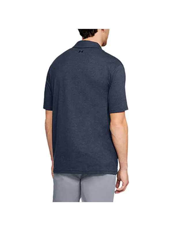 Рубашка поло charged cotton scramble polo shirt 'navy' Under Armour — изображение 2 из 2, темно-синий