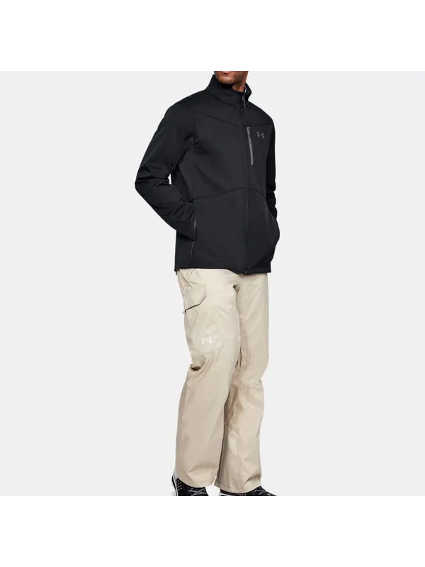 Куртка Men's Under Armour Training Casual logo Sports Jacket Black — изображение 2 из 4, черный