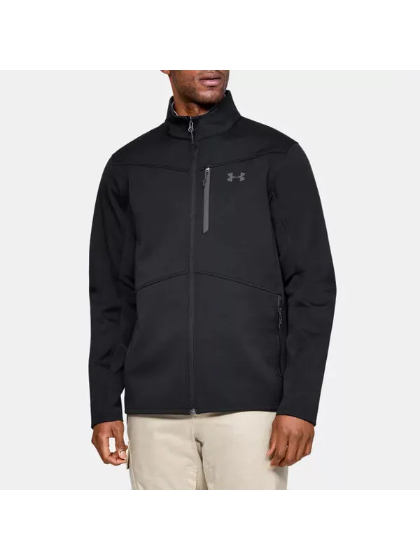 Куртка Men's Under Armour Training Casual logo Sports Jacket Black — изображение 3 из 4, черный