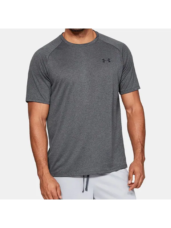 Футболка men's ua tech training sports gray Under Armour — изображение 3 из 4, серый