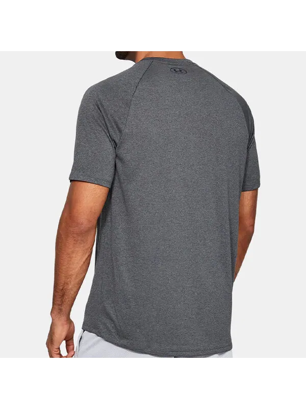 Футболка men's ua tech training sports gray Under Armour — изображение 4 из 4, серый